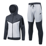 Conjunto Tech Fleece – Cinza/Branco