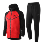 Conjunto Tech Fleece – Vermelho/Preto