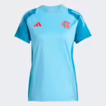 Camisa Flamengo Treino Azul Claro - 2025/26 Feminina