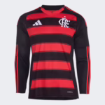 Camisa Flamengo 1 - 2025/26 Manga Longa