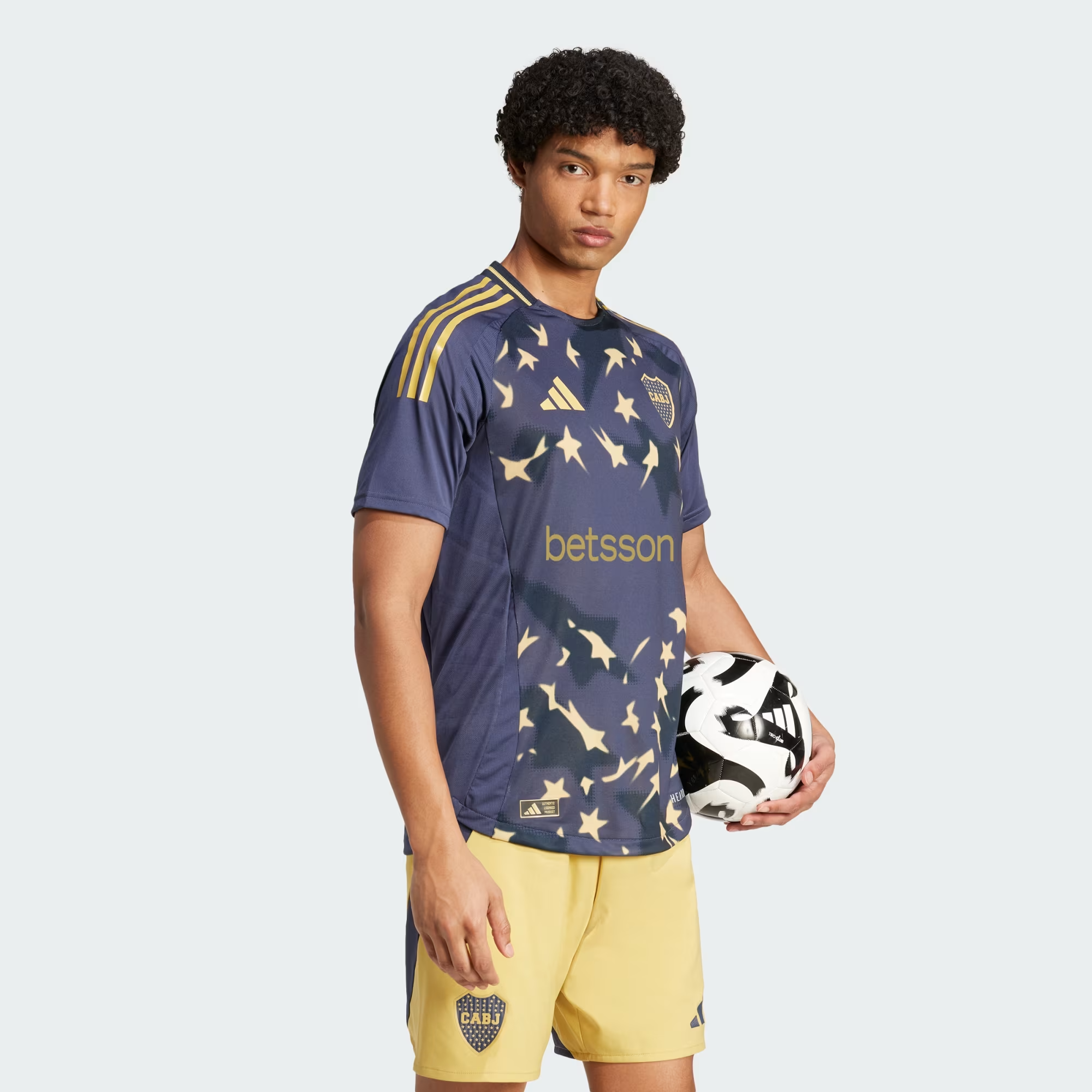 Camiseta_Tercer_Uniforme_Boca_Juniors_25-26_Version_Jugador_Azul_IV8212_25_model Camisa Boca Juniors III - 2026 Modelo Jogador - Imagem 1