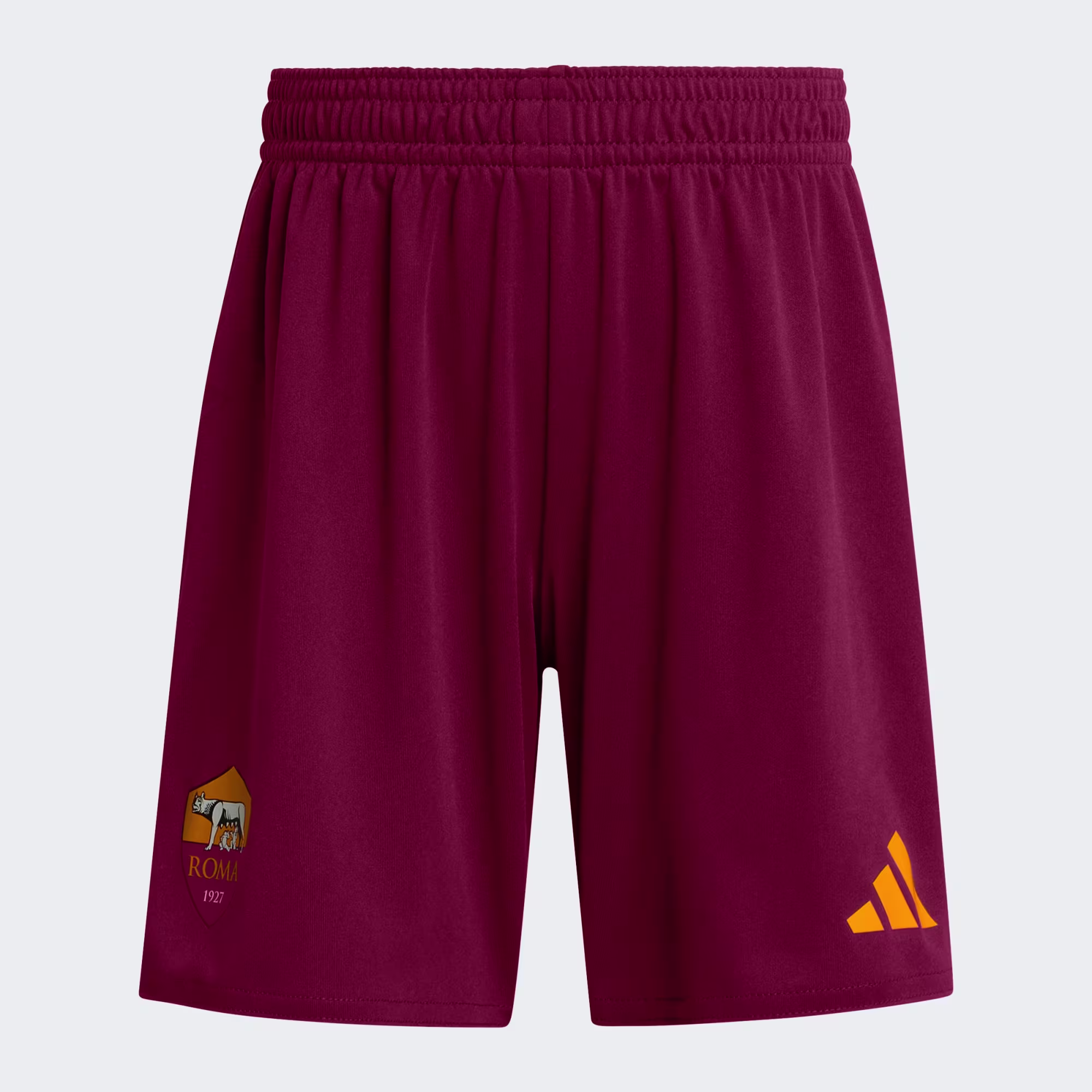 Mini_Kit_Home_25-26_Kids_AS_Roma_Bordeaux_JN6389_05_laydown Kit Infantil Roma I - 2025/26 - Imagem 3