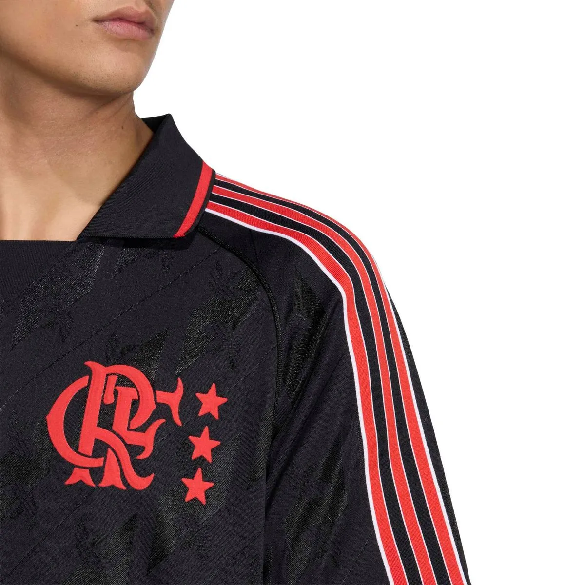 183664-1200-auto Camisa Flamengo LIFESTYLE Preta - 2025/26 - Imagem 4
