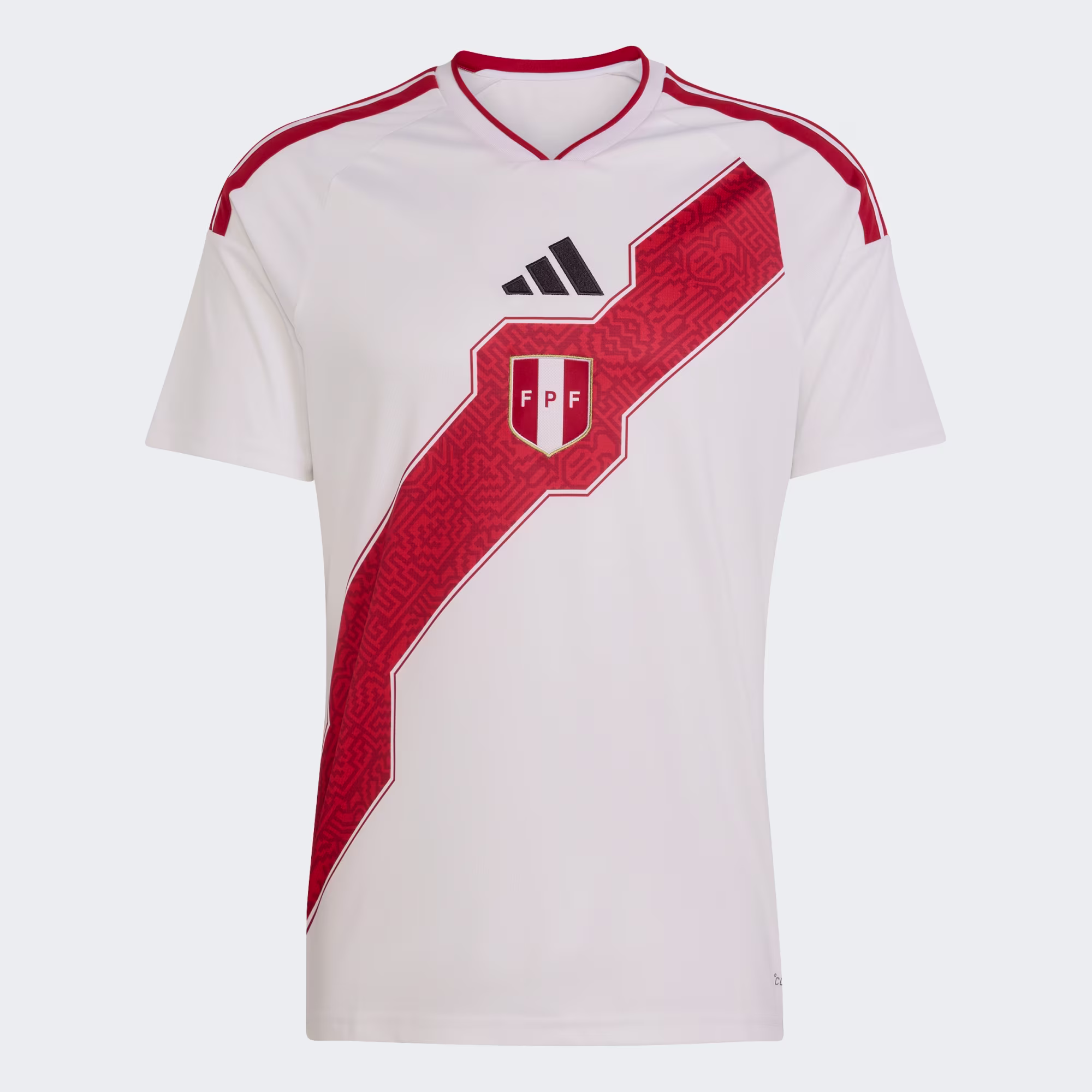 Camisa_I_Selecao_Peruana_26_Branco_JL8651_01_laydown Camisa Peru I – 2026 - Imagem 1