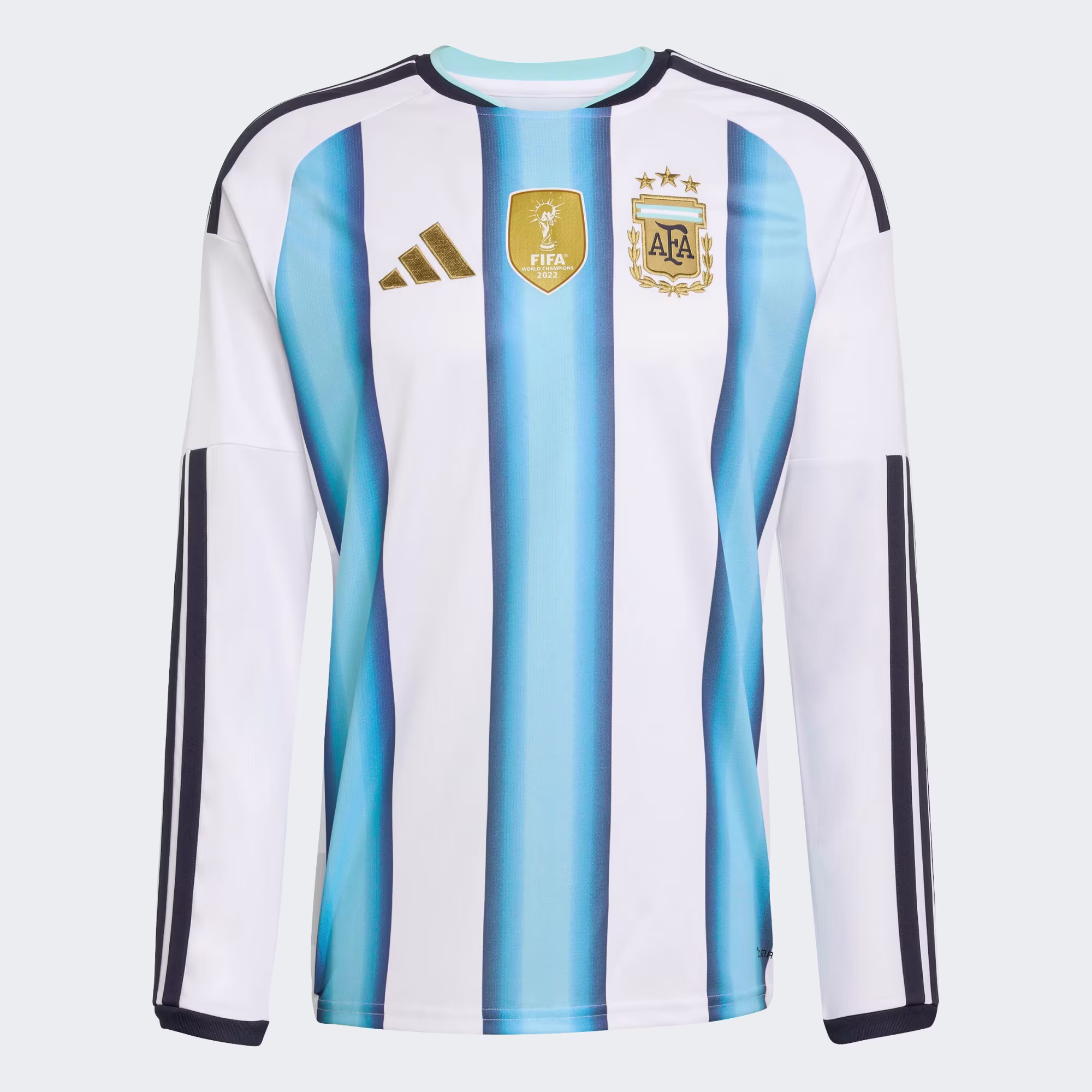 Camiseta_Titular_Manga_Larga_Seleccion_Argentina_26_Version_Jugador_Blanco_KA8068_HM5 Camisa Argentina I - 2025/26 Manga Longa - Imagem 1