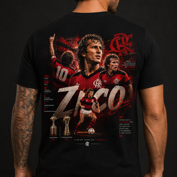Camisa Flamengo Casual - Zico