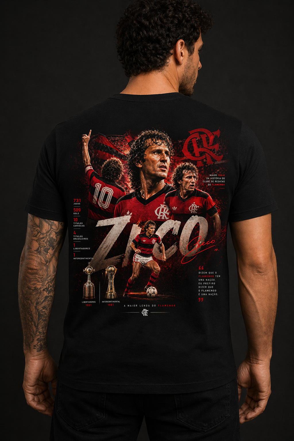 Camisa Flamengo Casual - Zico