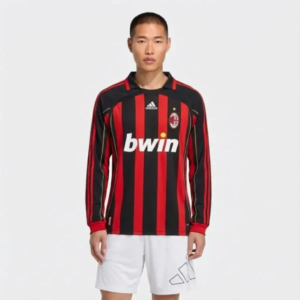 Camisa Milan Retrô - 2006/07 Manga Longa